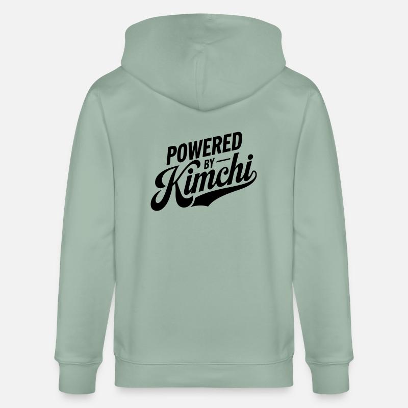 Kimchi – Scharf, gesund, einzigartig - Stanley/Stella Unisex Bio-Kapuzenjacke CULTIVATOR - Helles Graugrün