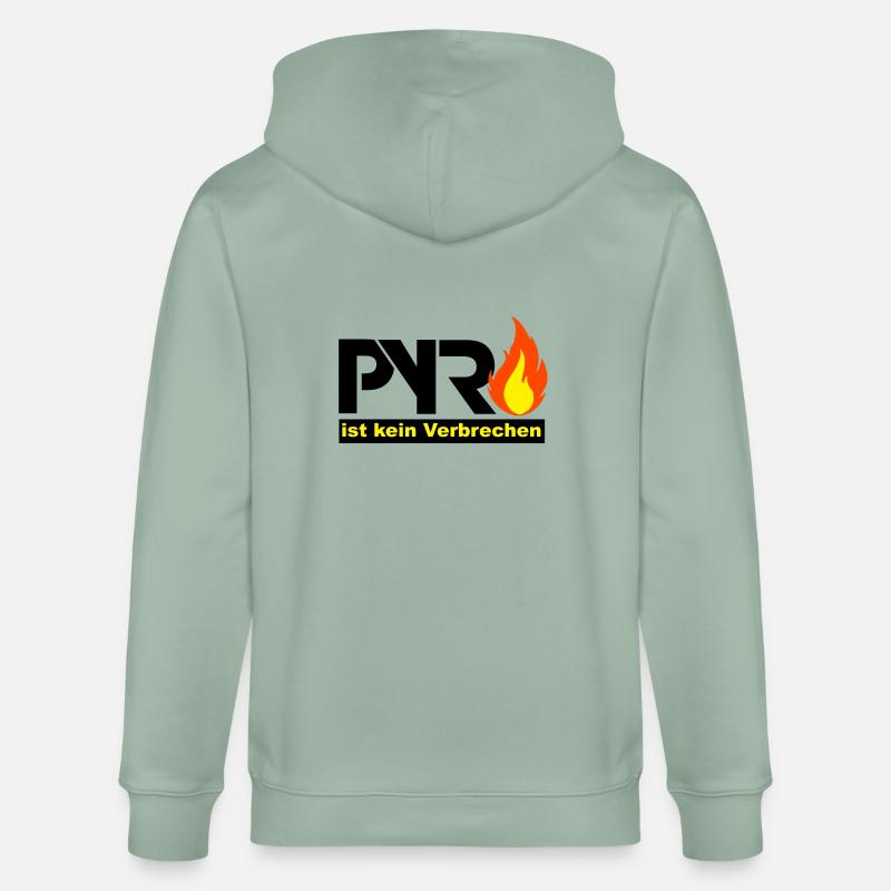 Pyro - Stanley/Stella Unisex Bio-Kapuzenjacke CULTIVATOR  - Helles Graugrün