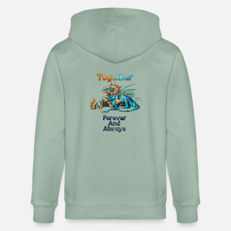 Das Leben einer Hydra - Stanley/Stella Unisex Bio-Kapuzenjacke CULTIVATOR  - Helles Graugrün