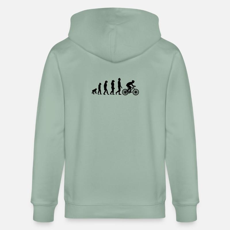 VTT descente descente VTT évolution - Veste à capuche bio CULTIVATOR Stanley/Stella Unisexe - vert de gris clair