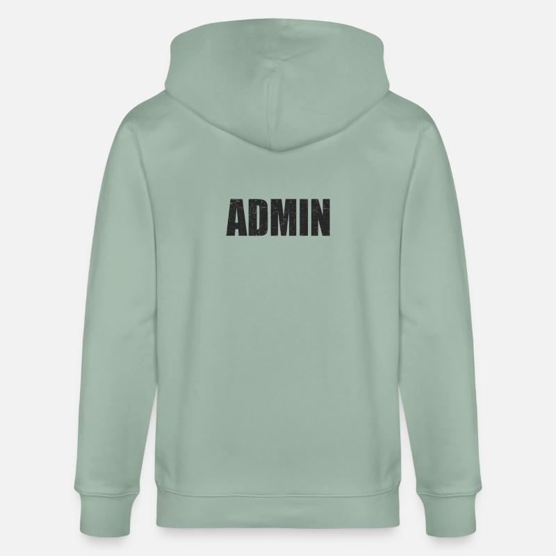 admin Programmierer Linux IT Geschenkidee - Stanley/Stella Unisex Bio-Kapuzenjacke CULTIVATOR  - Helles Graugrün