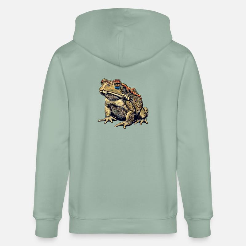Toad Toads Toad - Stanley/Stella CULTIVATOR  Unisex Organic Hooded Jacket - aloe