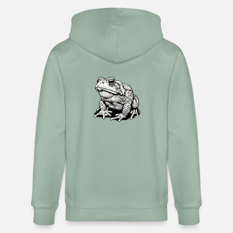 Toad Toads Toad - Stanley/Stella CULTIVATOR  Unisex Organic Hooded Jacket - aloe