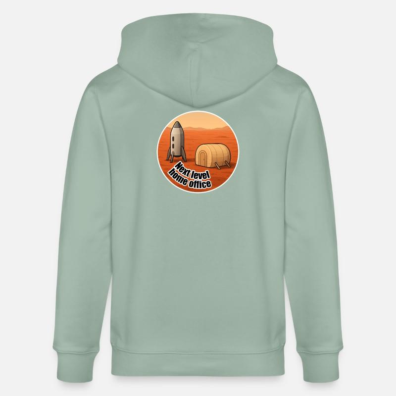 Mars Next Level Home Office - Stanley/Stella Unisex Bio-Kapuzenjacke CULTIVATOR  - Helles Graugrün