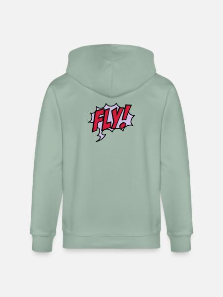 2541614 15932863 fly - Stanley/Stella CULTIVATOR  Unisex Organic Hooded Jacket - aloe