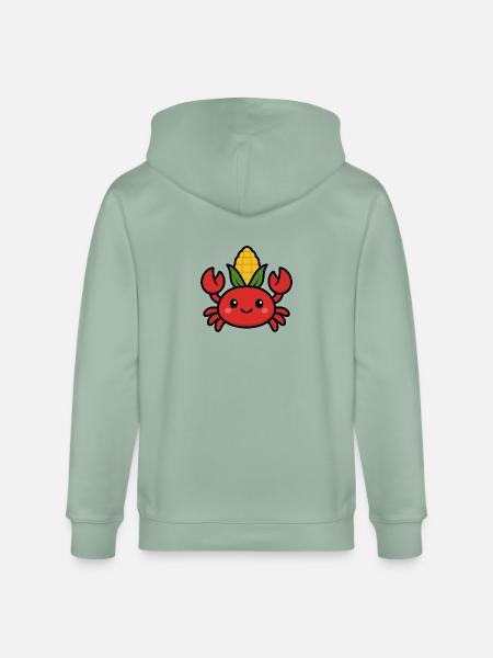 Corncrab - Stanley/Stella Unisex Bio-Kapuzenjacke CULTIVATOR - Helles Graugrün