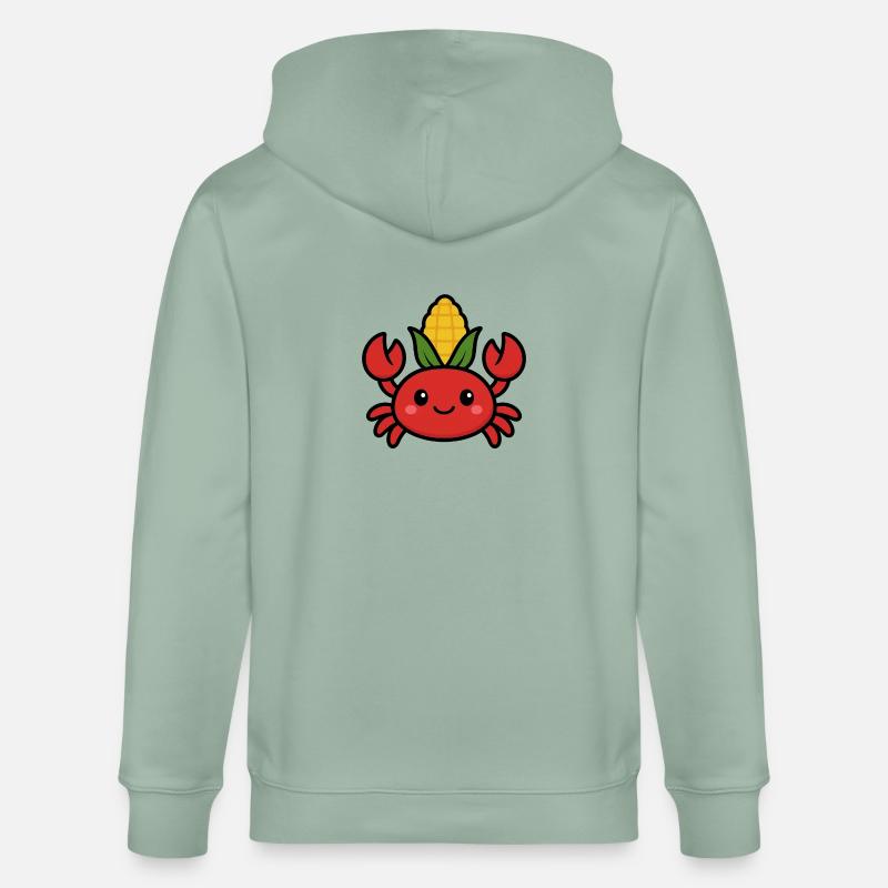 Corncrab - Stanley/Stella Unisex Bio-Kapuzenjacke CULTIVATOR  - Helles Graugrün