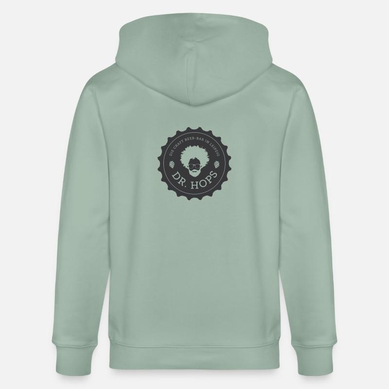 170402 logo sans arrière-plan - Veste à capuche bio CULTIVATOR Stanley/Stella Unisexe - vert de gris clair