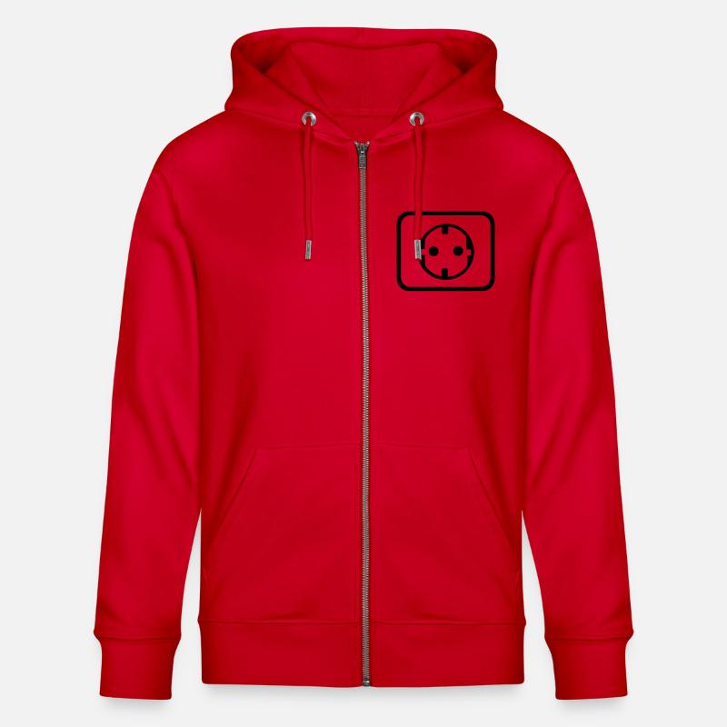 Steckdose - Stanley/Stella Unisex Bio-Kapuzenjacke CULTIVATOR - Rot
