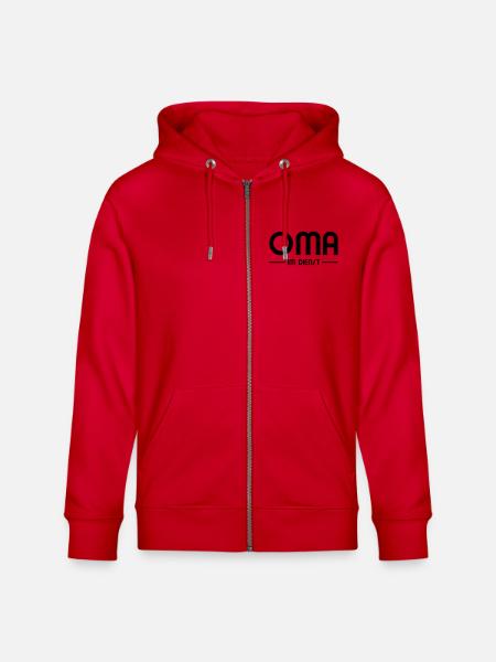 Oma im Dienst - Stanley/Stella Unisex Bio-Kapuzenjacke CULTIVATOR - Rot