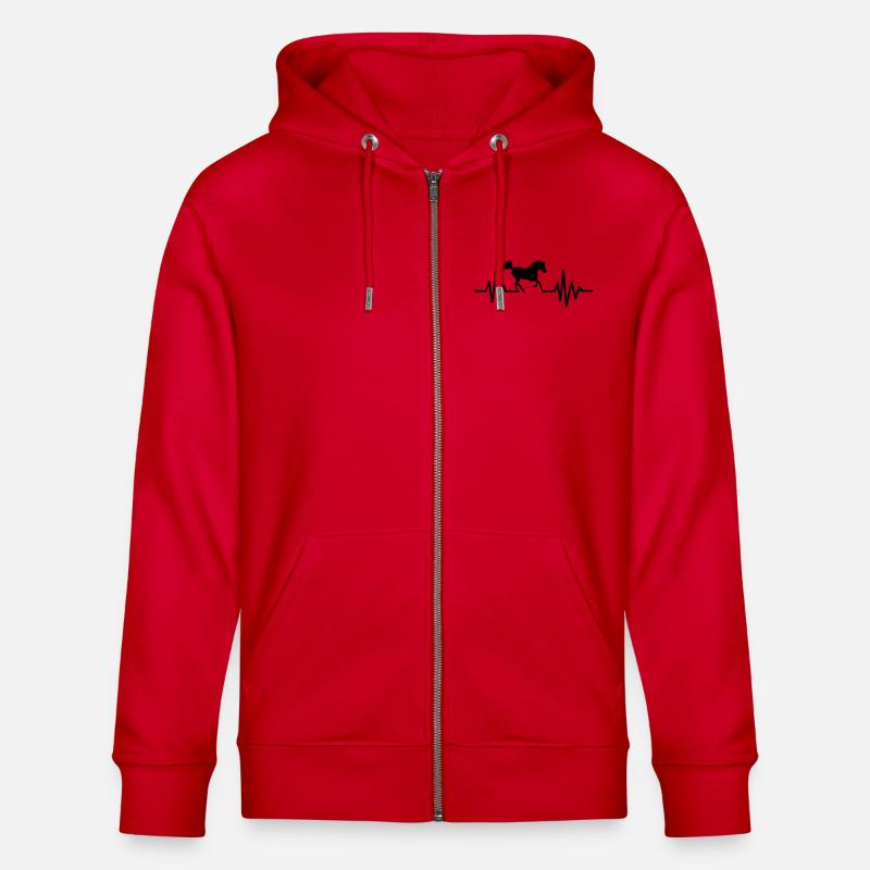 Cheval - Veste à capuche bio CULTIVATOR Stanley/Stella Unisexe - rouge