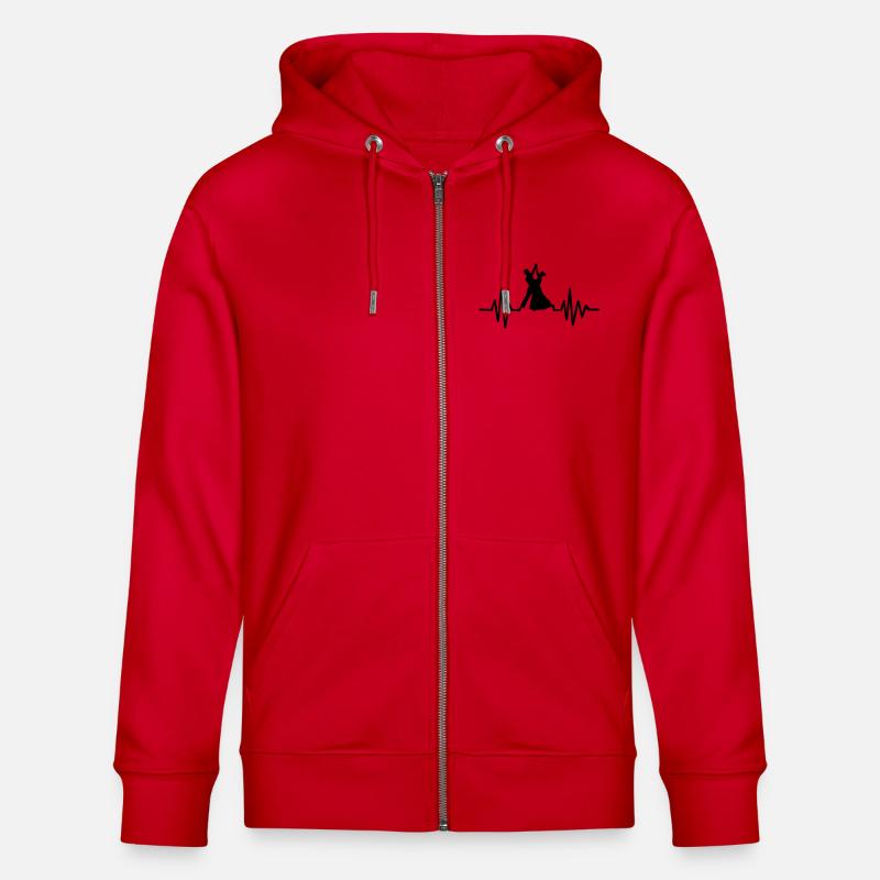 Danser - Veste à capuche bio CULTIVATOR Stanley/Stella Unisexe - rouge