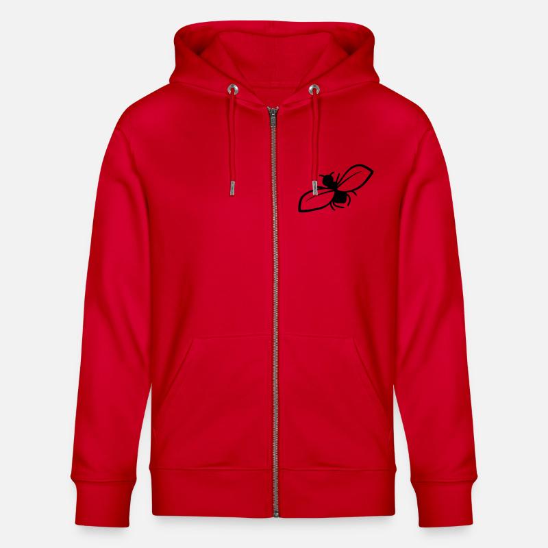 Conception De mouche ennuyeuse - Veste à capuche bio CULTIVATOR Stanley/Stella Unisexe - rouge