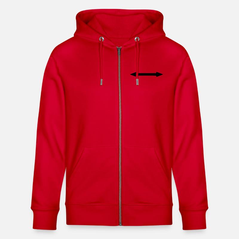pfeile - Stanley/Stella Unisex Bio-Kapuzenjacke CULTIVATOR  - Rot