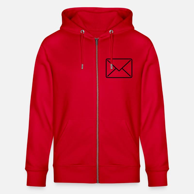 briefumschlag_icon1 - Stanley/Stella Unisex Bio-Kapuzenjacke CULTIVATOR  - Rot