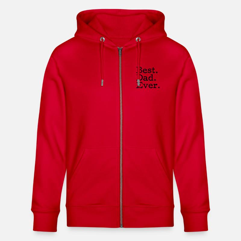 Best. Dad. Ever. - Stanley/Stella Unisex Bio-Kapuzenjacke CULTIVATOR  - Rot