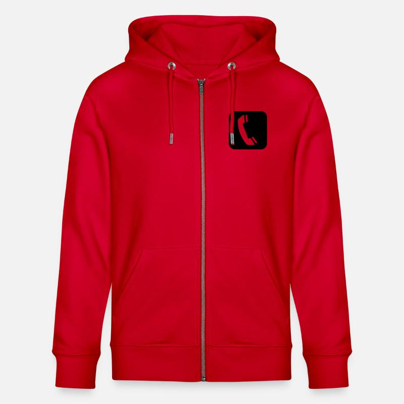 Mobile - Veste à capuche bio CULTIVATOR Stanley/Stella Unisexe - rouge