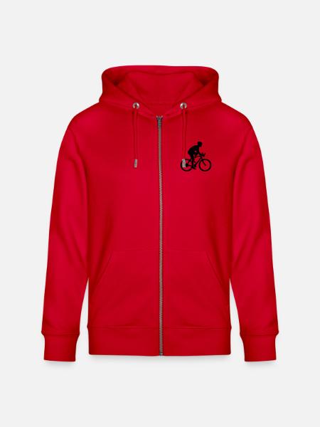 Cycling - Veste à capuche bio CULTIVATOR Stanley/Stella Unisexe - rouge