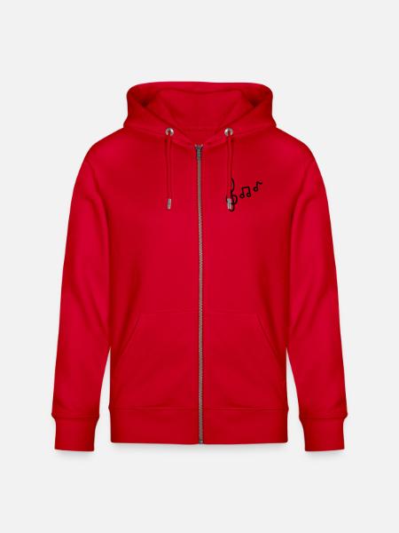 Noten - Stanley/Stella Unisex Bio-Kapuzenjacke CULTIVATOR - Rot
