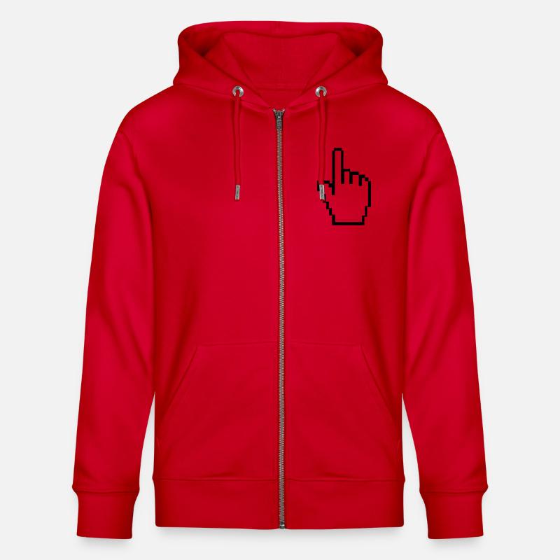 computer_hand - Veste à capuche bio CULTIVATOR Stanley/Stella Unisexe - rouge