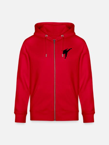 karatae_kaempfer3 - Stanley/Stella Unisex Bio-Kapuzenjacke CULTIVATOR - Rot