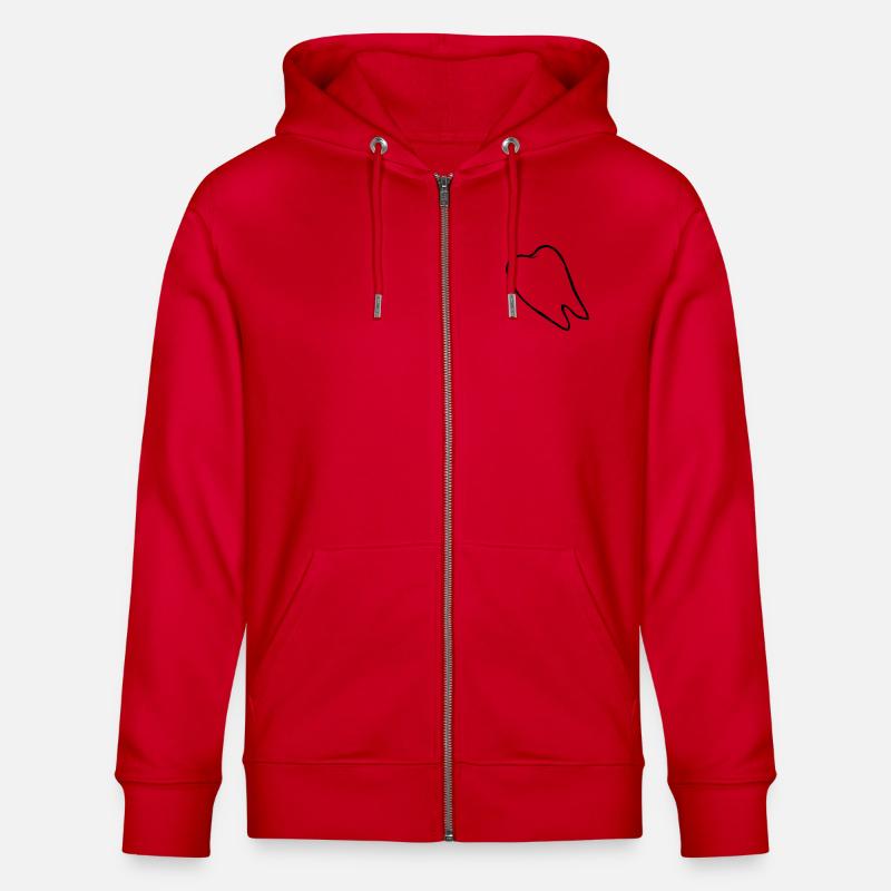 Bande dessinée Molar perdue - Veste à capuche bio CULTIVATOR Stanley/Stella Unisexe - rouge