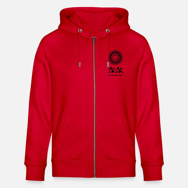 summer - Stanley/Stella CULTIVATOR  Unisex Organic Hooded Jacket - red