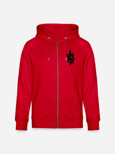 Serpiente - Veste à capuche bio CULTIVATOR Stanley/Stella Unisexe - rouge