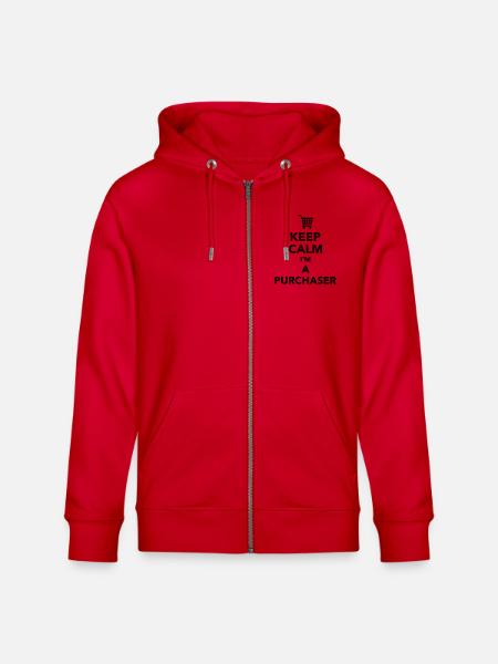 Einkäufer - Stanley/Stella Unisex Bio-Kapuzenjacke CULTIVATOR - Rot