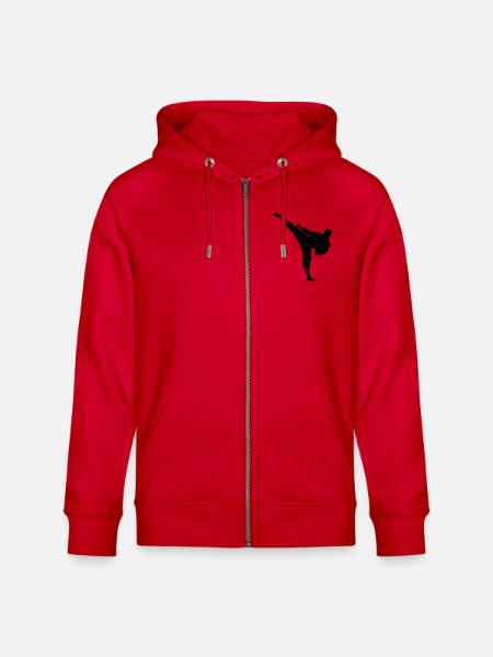karate - Stanley/Stella Unisex Bio-Kapuzenjacke CULTIVATOR  - Rot