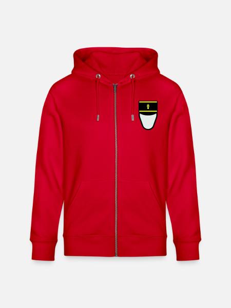 Gendarme Képi G.M. (Mobile Constable) - Stanley/Stella CULTIVATOR Unisex Organic Hooded Jacket - red
