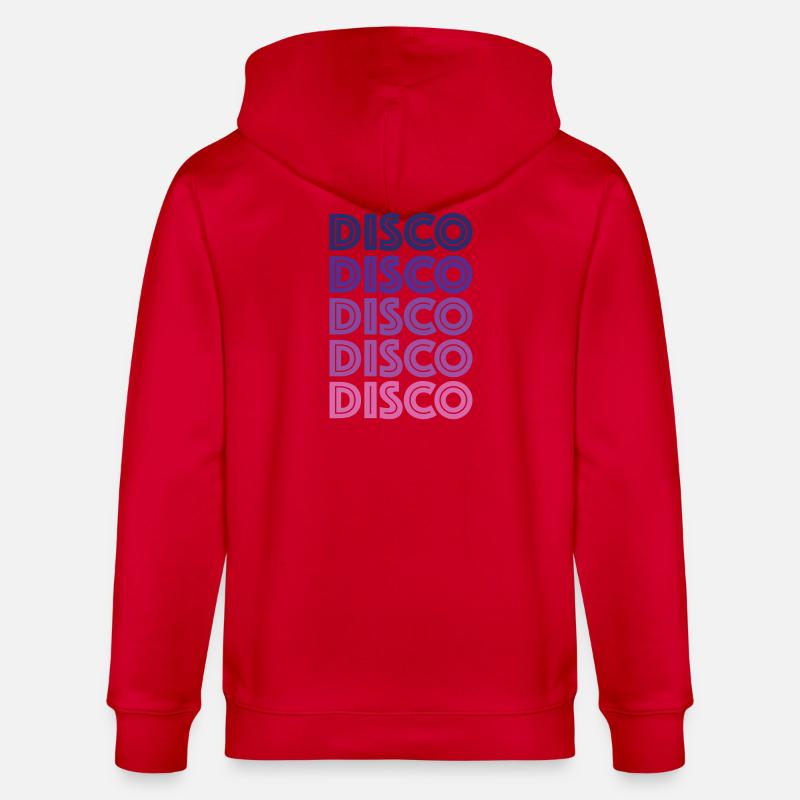 Disco Disco Disco - Veste à capuche bio CULTIVATOR Stanley/Stella Unisexe - rouge