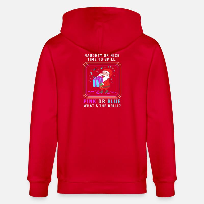 Werdende Mutter Werdende Mama Weihnachten - Stanley/Stella Unisex Bio-Kapuzenjacke CULTIVATOR  - Rot