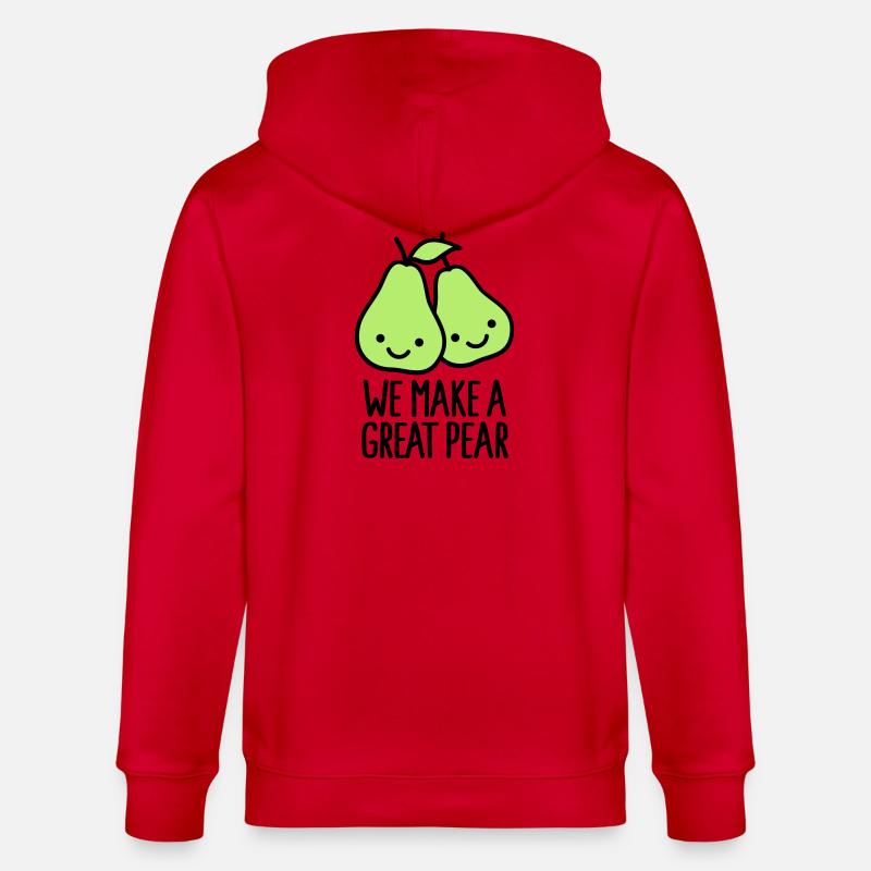 We make a great pear - Veste à capuche bio CULTIVATOR Stanley/Stella Unisexe - rouge
