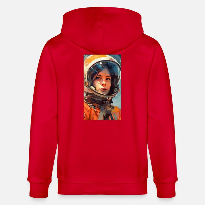 Fille de l’espace - Veste à capuche bio CULTIVATOR Stanley/Stella Unisexe - rouge
