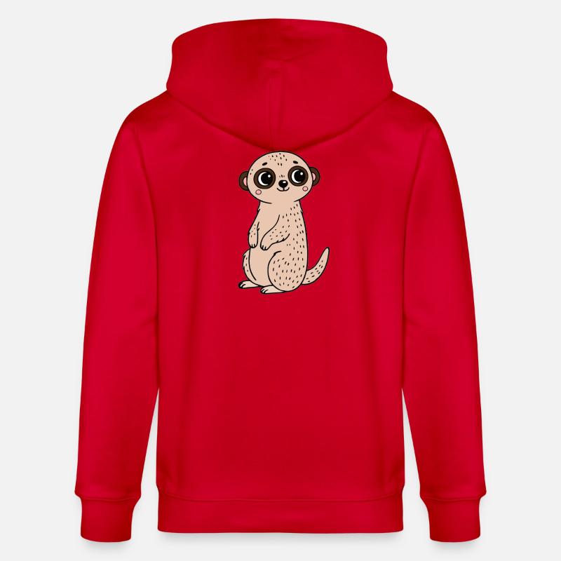 Erdmännchen - Stanley/Stella Unisex Bio-Kapuzenjacke CULTIVATOR  - Rot