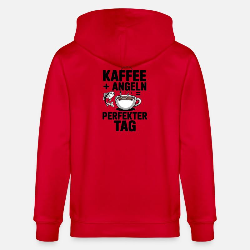 Cadeau de pêcheur Idée cadeau parfaite - Veste à capuche bio CULTIVATOR Stanley/Stella Unisexe - rouge