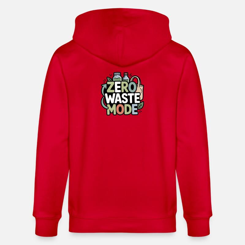 Zero-Waste-Mode - Stanley/Stella CULTIVATOR  Unisex Organic Hooded Jacket - red
