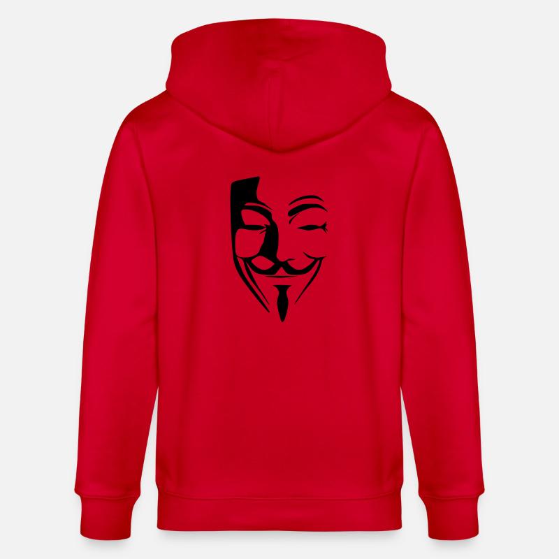 anónimo anonymous - Stanley/Stella Unisex Bio-Kapuzenjacke CULTIVATOR  - Rot