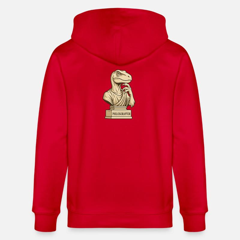 Philosoraptor - Stanley/Stella Unisex Bio-Kapuzenjacke CULTIVATOR  - Rot