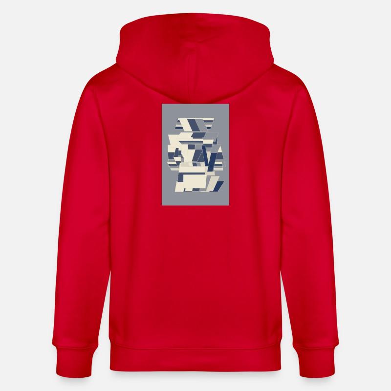 Robot guerrier bleu - Veste à capuche bio CULTIVATOR Stanley/Stella Unisexe - rouge