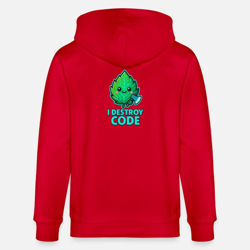 Guerrier Code de la Feuille Verte - Veste à capuche bio CULTIVATOR Stanley/Stella Unisexe - rouge