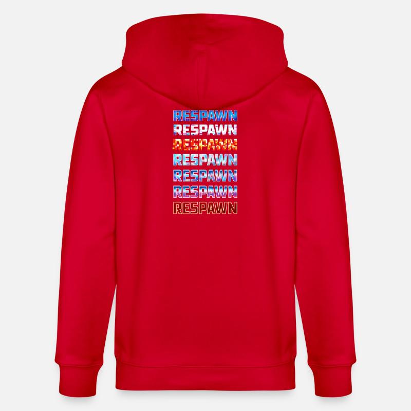 Respawn Neon Gradient Logo Style - Veste à capuche bio CULTIVATOR Stanley/Stella Unisexe - rouge