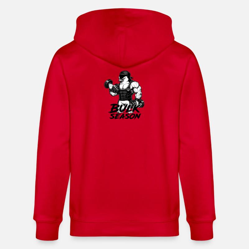 Gymnase de Pengu - Veste à capuche bio CULTIVATOR Stanley/Stella Unisexe - rouge