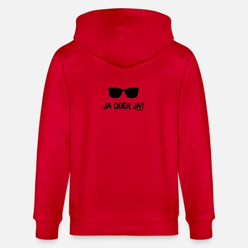 Ja oder Ja? - Stanley/Stella Unisex Bio-Kapuzenjacke CULTIVATOR  - Rot