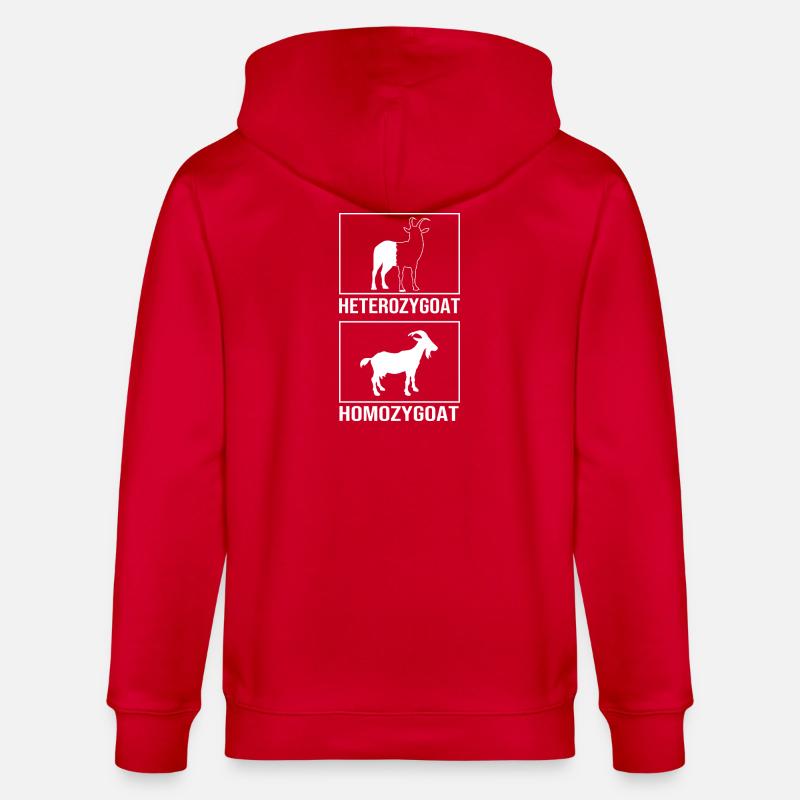 Molecule Structural Formula - Stanley/Stella CULTIVATOR  Unisex Organic Hooded Jacket - red