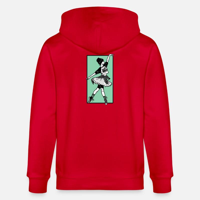 Danseuse #2 - Veste à capuche bio CULTIVATOR Stanley/Stella Unisexe - rouge