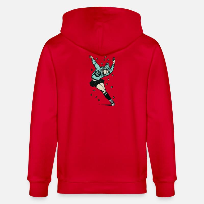 Danseuse #3 - Veste à capuche bio CULTIVATOR Stanley/Stella Unisexe - rouge
