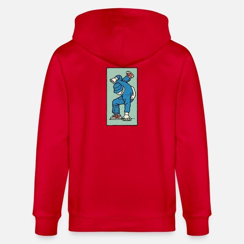 Danseur masculin #4 - Veste à capuche bio CULTIVATOR Stanley/Stella Unisexe - rouge