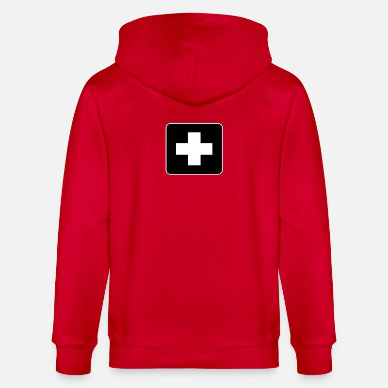 Help - Stanley/Stella Unisex Bio-Kapuzenjacke CULTIVATOR  - Rot